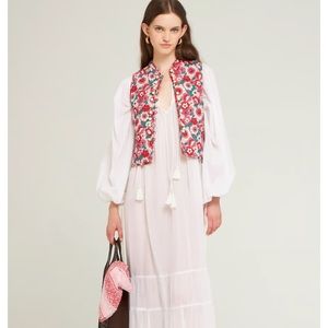 Antilles Batik Blossom print vest - New With tags size Large.